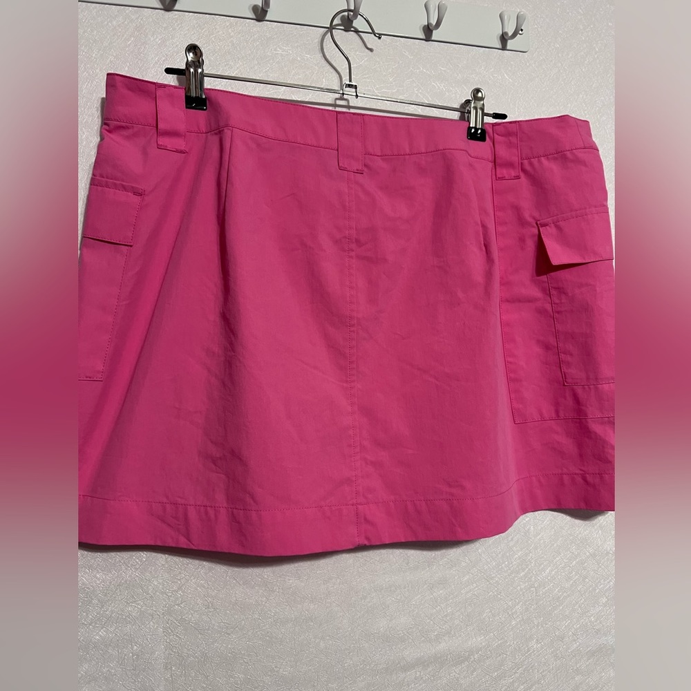 Future Collective Wrap Pink Skirt with Pockets